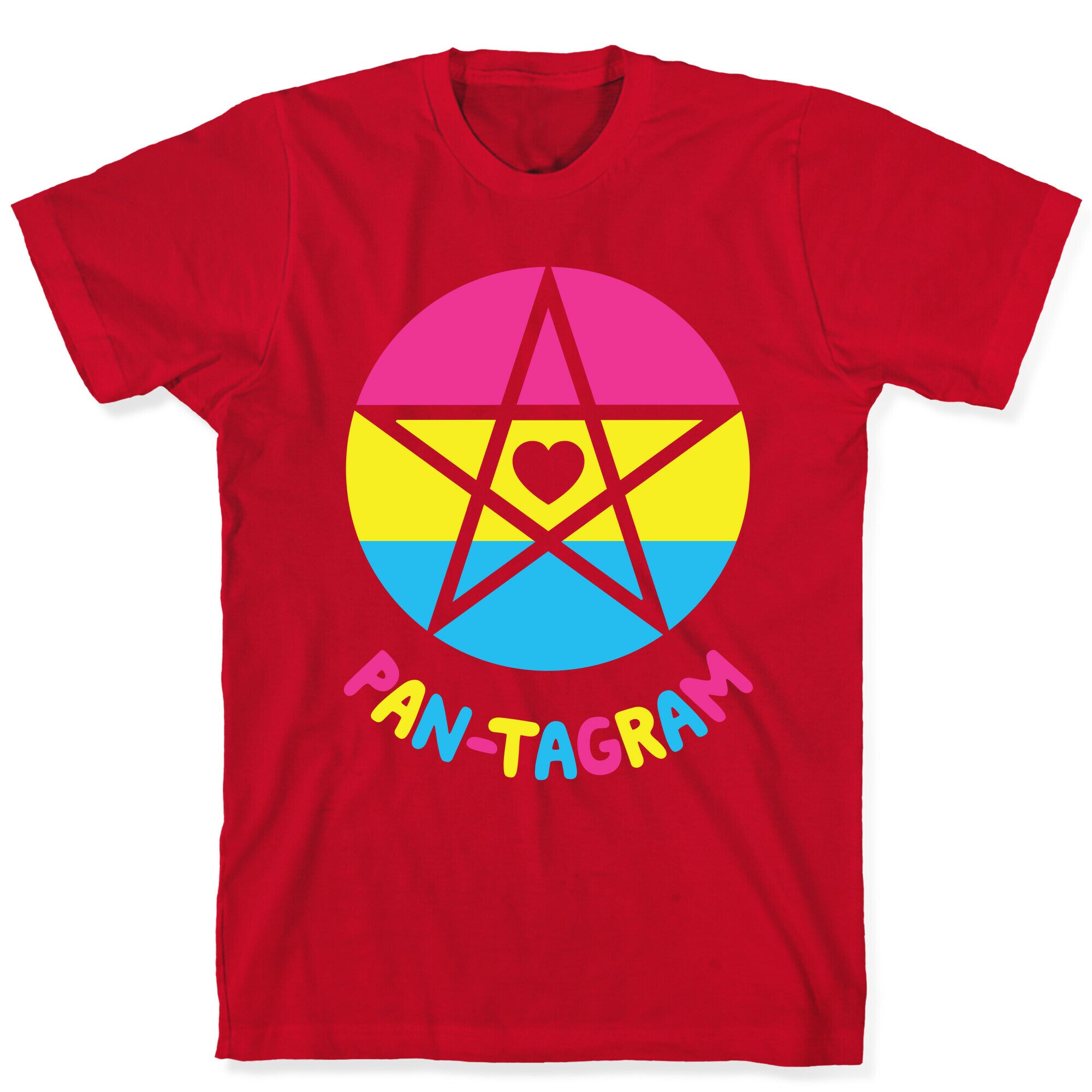 Pan-tagram (Pansexual Pentagram) T-Shirt
